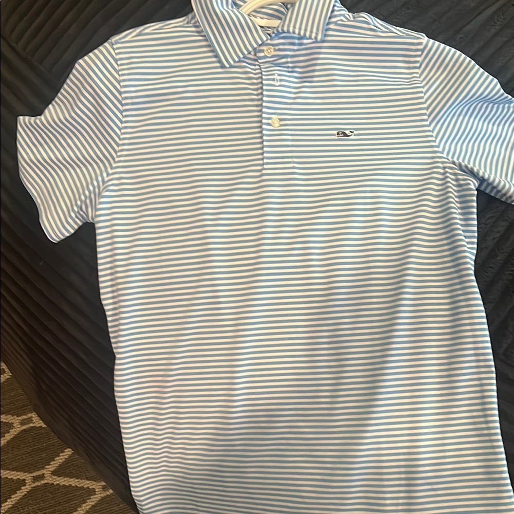Vineyard Vines Classic Blue and White Polo